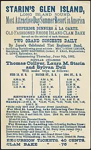 A promotional card
