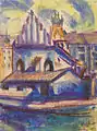 Old New Synagogue by painter Jiří Meitner