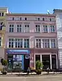 Main elevation on the square