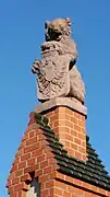Statue of bear with eagle on shield, Berlin