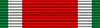 A ribbon 1/18 green, 1/18 white 14/18 red, 1/18 white and 1/18 green.