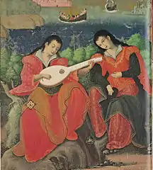 Nanban art, screen painting, circa 1600.