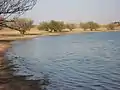 Camping area at the water's edge
