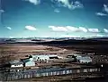 The site workshops for Sterkfontein Dam. The area below the site office is now underwater.