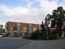 Centre of Strančice