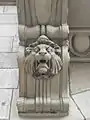 Sculptural detail on façade