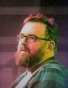 Stuart Neville playing with the Fun Lovin' Crime Writers at Bloody Scotland 2018