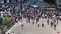 Students in Banani-Kakoli Square, Dhaka protest VAT on tuition fees