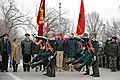 A color guard from the National Guard.