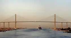 The Egyptian-Japanese Friendship Bridge in El Qantara, Egypt.