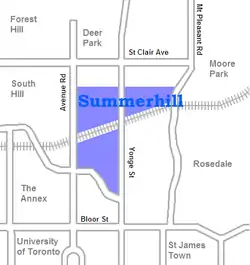 Location of Summerhill