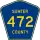 County Road 472 marker