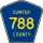 County Road 788 marker