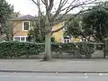 Secluded Pooley house in Maple Road, Surbiton. It is just south of the site of the house where Christopher Terry lived and died.