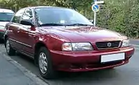 Suzuki Baleno sedan (1996–2002) .mw-parser-output .hatnote{font-style:italic}.mw-parser-output div.hatnote{padding-left:1.6em;margin-bottom:0.5em}.mw-parser-output .hatnote i{font-style:normal}.mw-parser-output .hatnote+link+.hatnote{margin-top:-0.5em}Main article: Suzuki Cultus Crescent