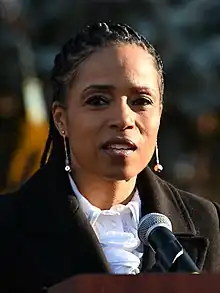 Alsobrooks speaks at the inauguration of Comptroller Brooke Lierman
