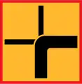 Direction of priority road at intersection