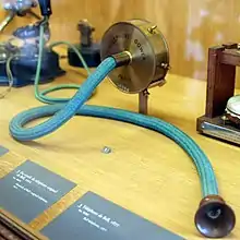 Image 27A French Gower telephone of 1912 at the Musée des Arts et Métiers in Paris (from History of the telephone)