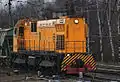 TEM7  (1976-current) -shunting locomotive with electric transmission changeable, DC, with the axial formula +20-20 20 20. The most powerful locomotive shunter, operates on the railways post-Soviet countries
