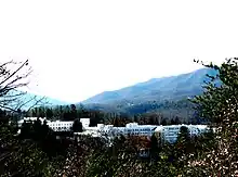 The sprawling resort complex, surrounded by mountains on the resort's 11,000-acre property