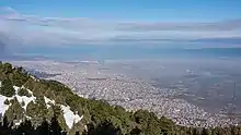 View of the city from above