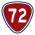 Provincial Highway 72 shield}}