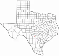 Location of Lakehills, Texas