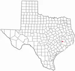 Location of Stagecoach, Texas