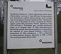 Warning sign at the monument