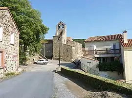 The church in the village of Taillet