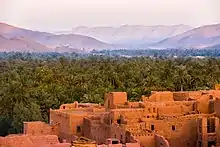 Image 28Qsar Tamnugalt, a qsar near Agdz in the Draa Valley (from Culture of Morocco)