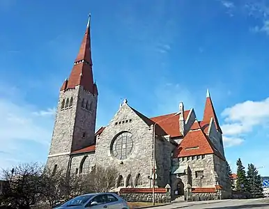 Tampere Cathedral in the Finnish National Romantic Style (1902–1907) by Lars Sonck
