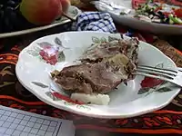 Tandir kabob - Mutton prepared in the tandir oven