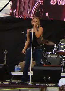 Performing at the 2010 Cavendish Beach Music Festival in Prince Edward Island, Canada.