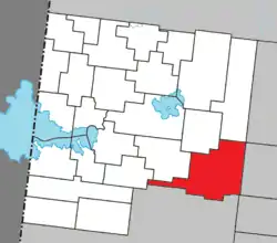 Location within Abitibi-Ouest RCM.