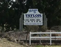 Sign on nearby WIS 95
