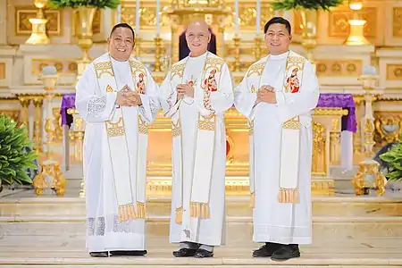 (L-R) Fr. Virgilio Cruz, Fr. Narciso Sampana and Fr. Jess de Silva