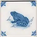 Image 31Old Dutch tile from Friesland (from Frogs in culture)