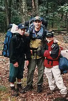 Assistant Scoutmaster and First Mate Sterling Long-Colbo with Scouts