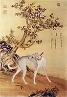 One of a series in Ten Prized Dogs, painted by the Lang Shining of China(1636–1912)