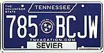 2022 Tennessee "In God We Trust" license plate