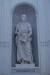 Image 3A statue of peripatetic philosopher and botanist Theophrastus at the Palermo Botanical Gardens.