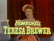 Teresa Brewer in the trailer for the film Those Redheads from Seattle
