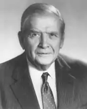President of Duke University Terry Sanford of North Carolina