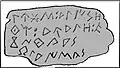 Fröhner tessera. Unknown provenance. Eastern signary.