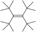 Skeletal formula of tetra-tert-butylethylene