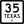Business&nbsp;State Highway 35-H marker