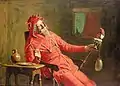 The Court Jester by John Watson Nicol, 1895, oil on canvas, 41 x 57&nbsp;cm. (16.1 x 22.4 in.)