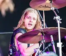 Performing with the Darkness at Rock Am Ring, 2018