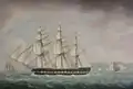 the London off the Seven Sisters (1820) in the collection at The Mariners' Museum